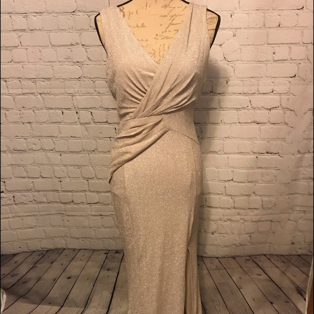 Gold dress